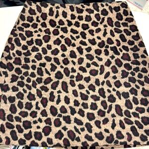 Ann Taylor NWT Animal Print Skirt